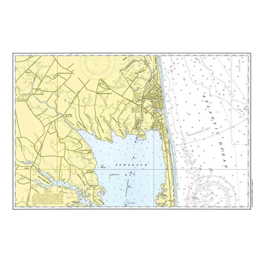 Nautical Chart Placemats, Locations in Delaware
